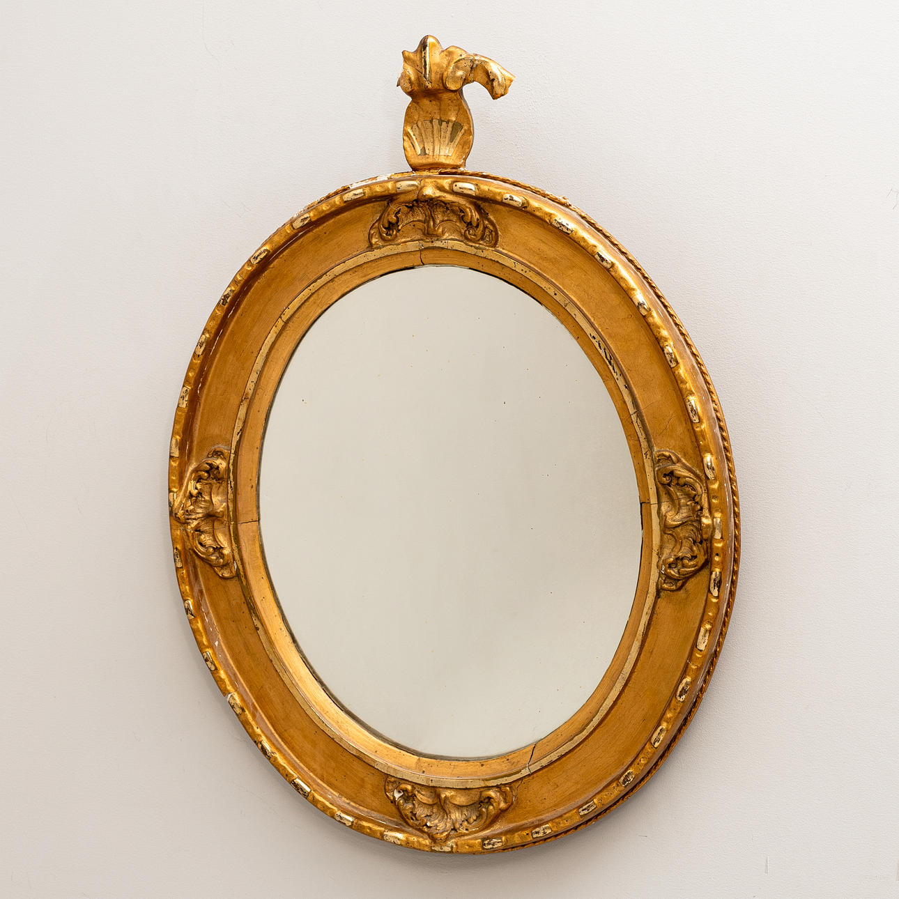 A 19th century gilt mirror.