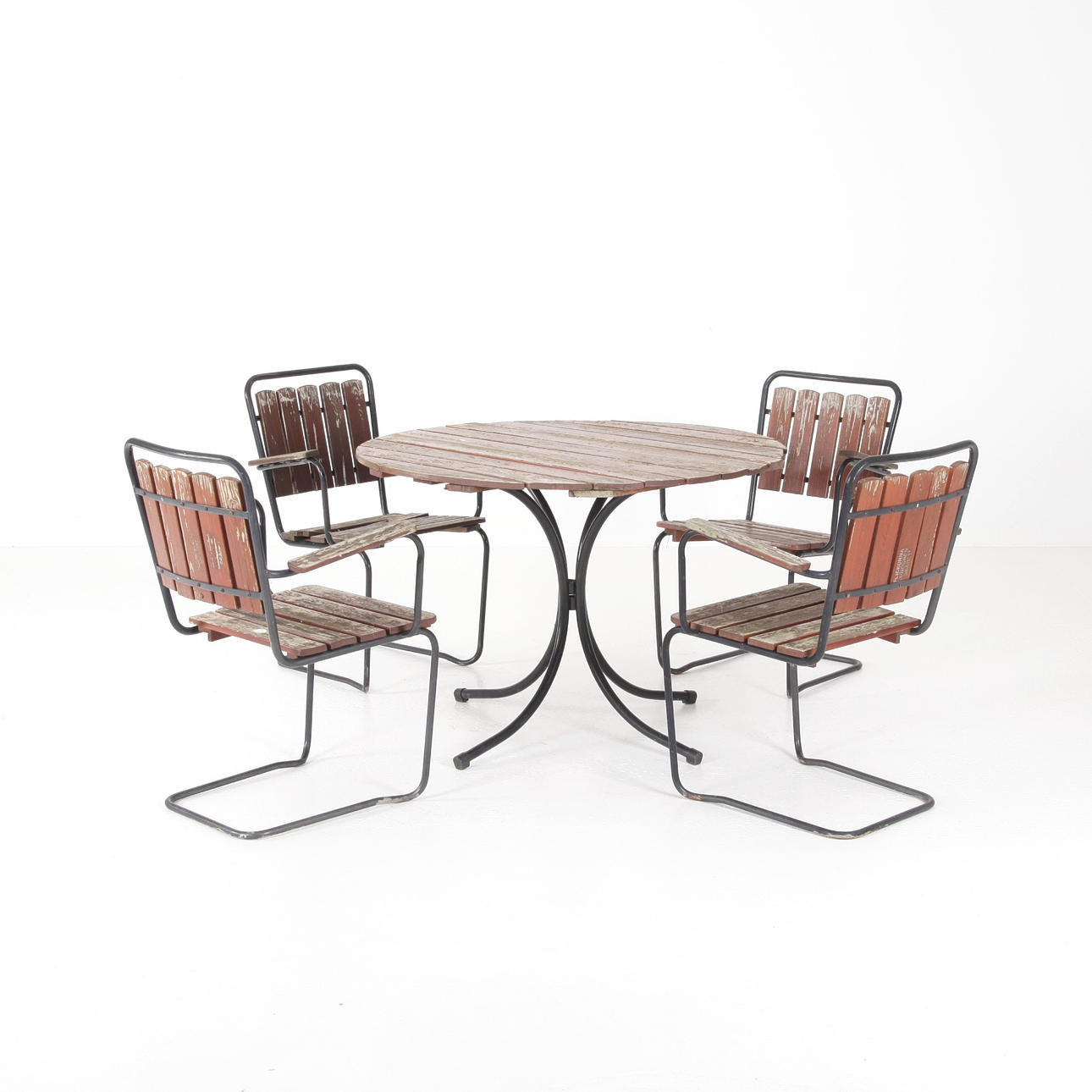 PUUTARHAKALUSTEET, 5 kpl, Flickorna Lundgren Skäret.