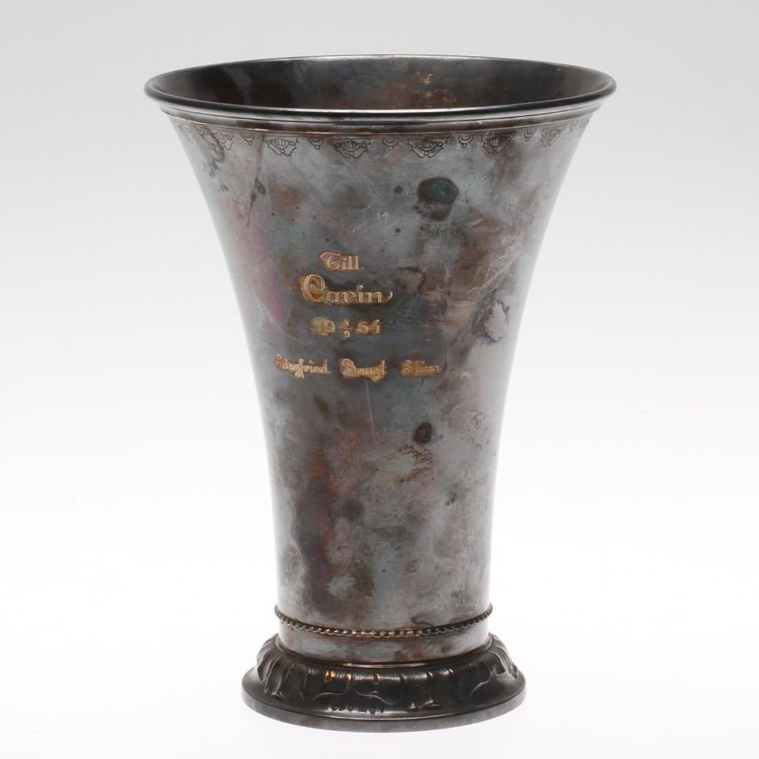 VAS, silver, rokokostil, GAB, Stockholm 1952, vikt ca. 261,4 gram.