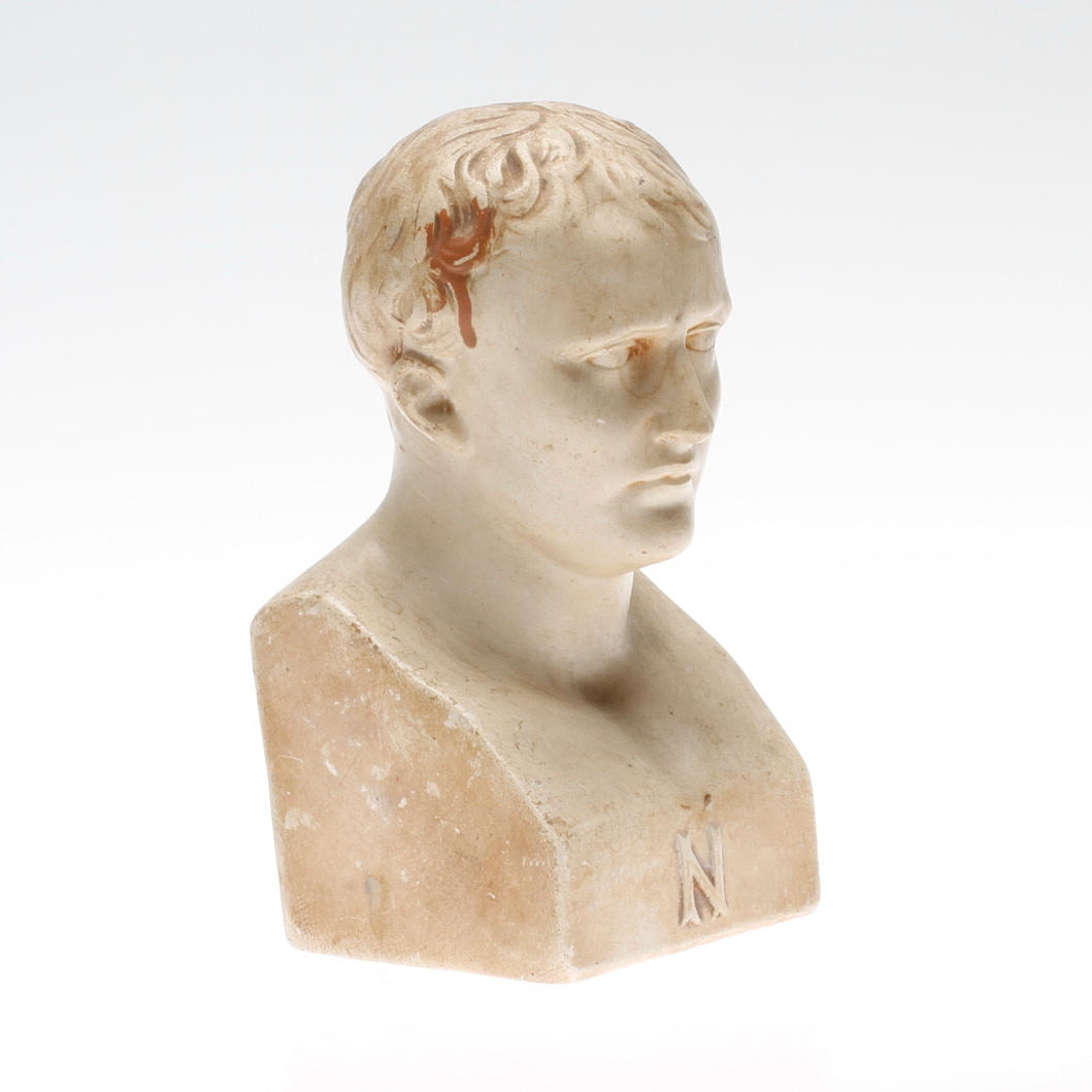 SKULPTUR, byst av Napoleon, efter Antonio Canova, signerad dapres Canova.
