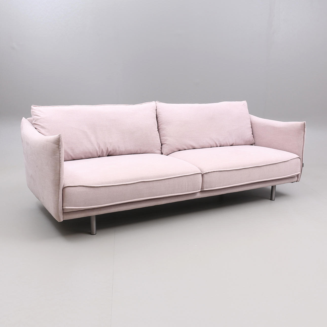 SOFA, pink, labeled Furninova, 2021.
