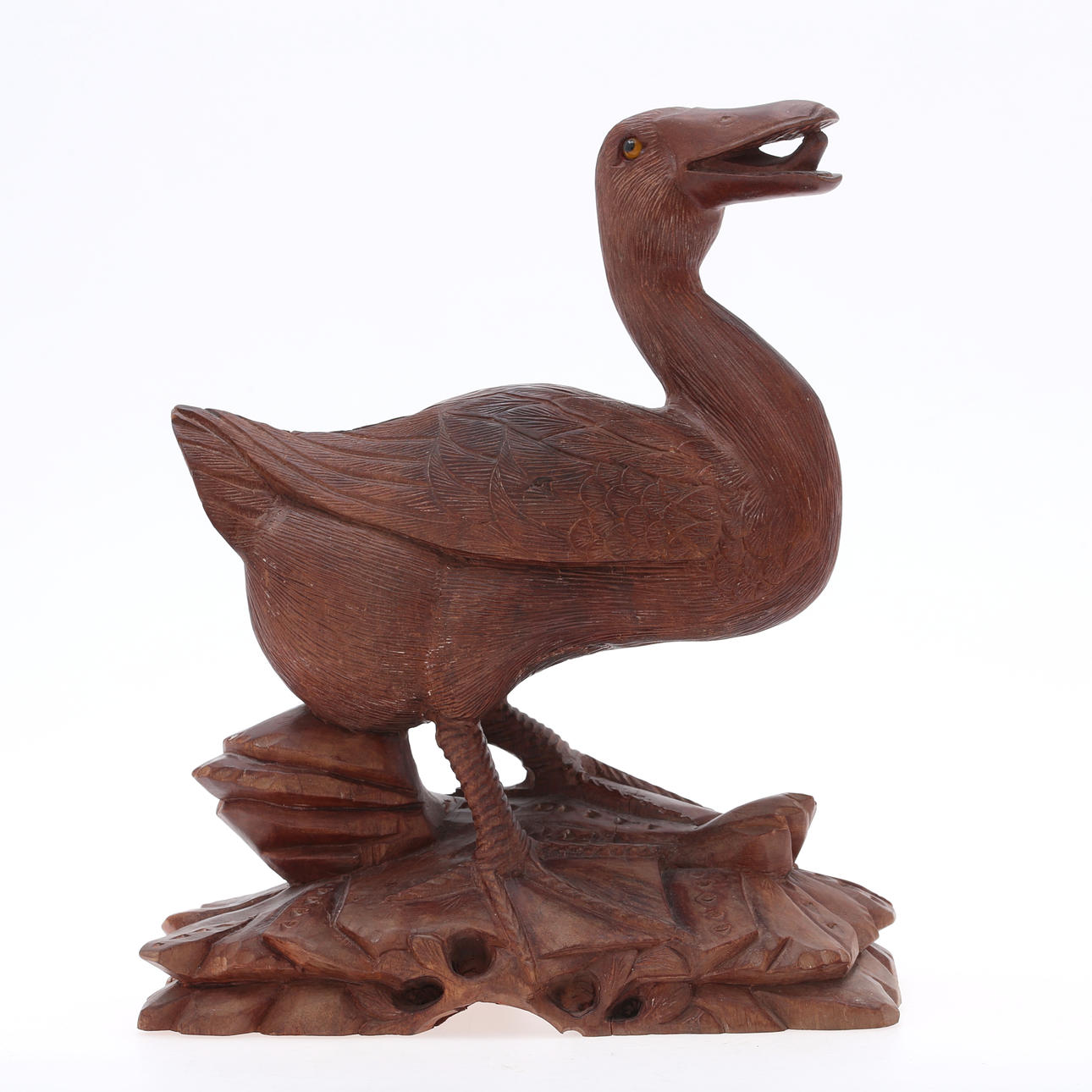 SKULPTUR, and, udskåret træ, Kina.