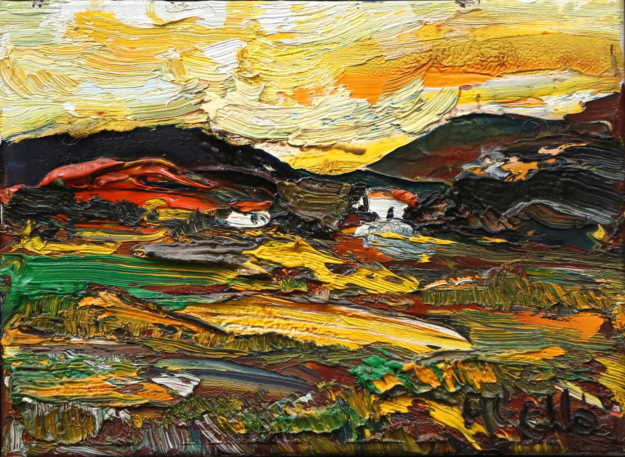 JOAN ABELLÓ. Paisaje.