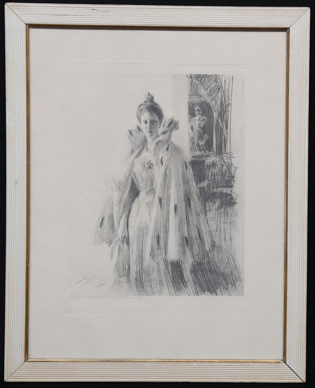 ANDERS ZORN. EFTER. Tryck för tidskriften Julrosor.