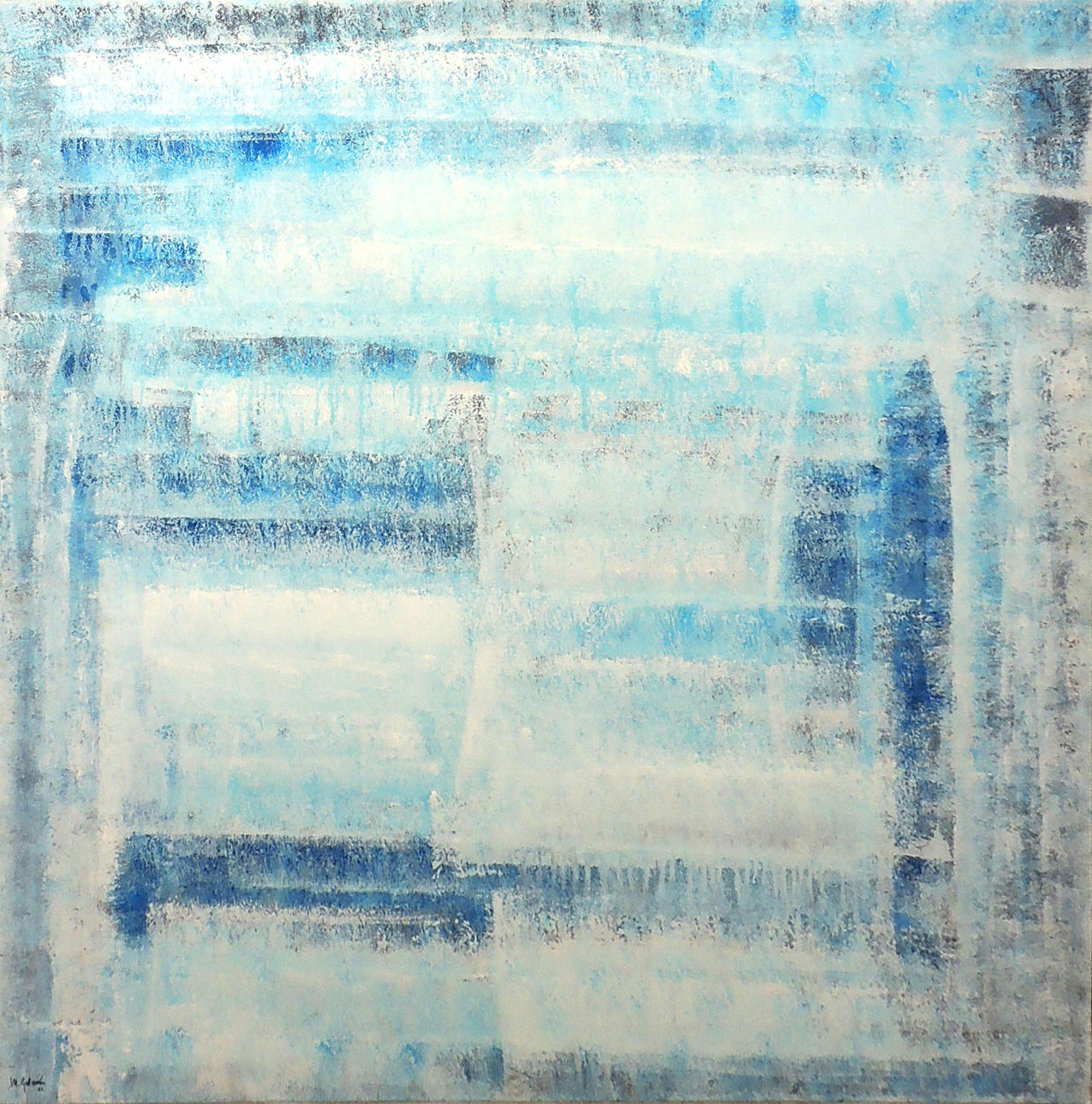 “I WENT OUT WITHOUT BEING NOTICED, NO. 7", 2002, ACRYLIC ON CANVAS.