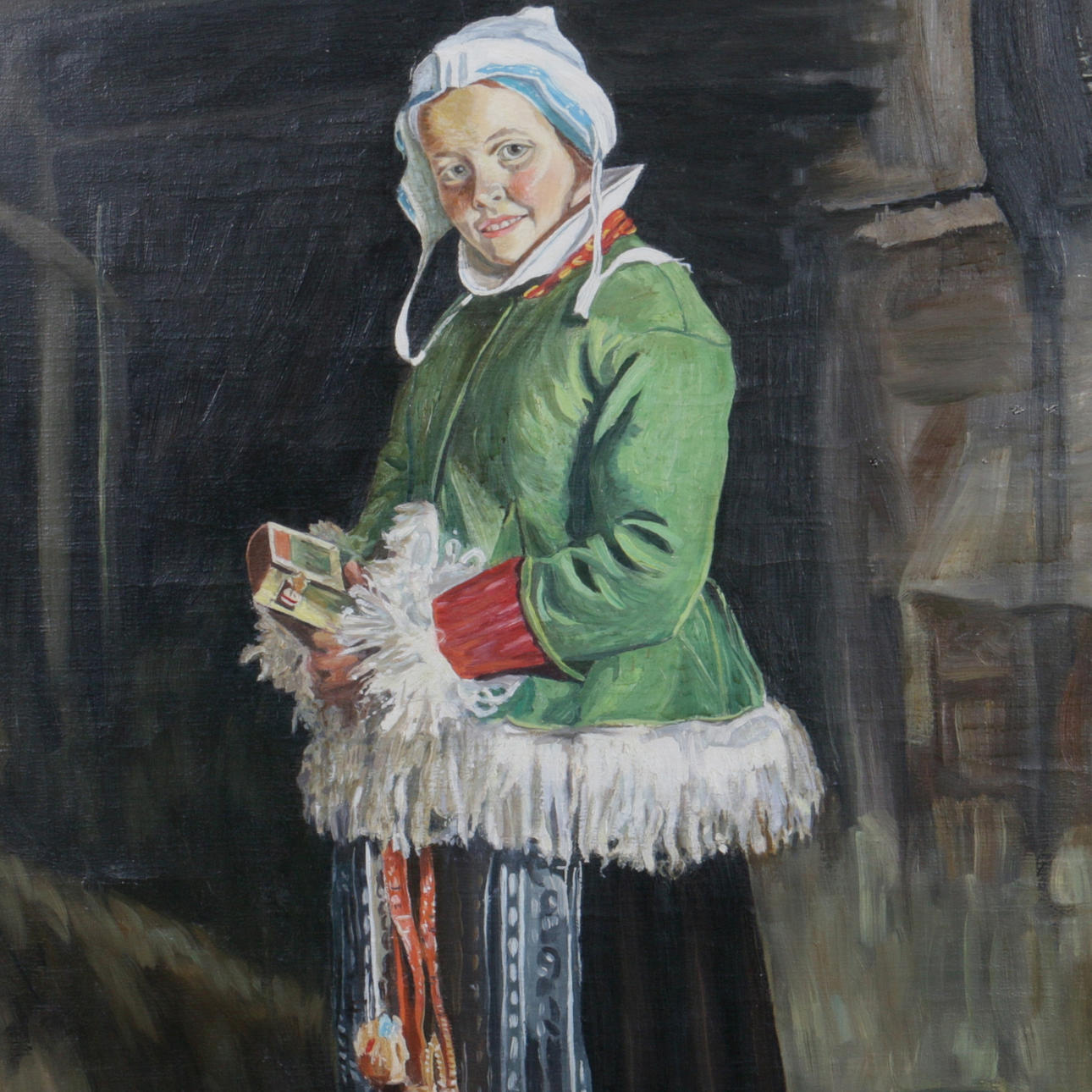 GUNNAR HANSSON. Olja på duk, kopia efter Zorn, "brudboken", 1967.