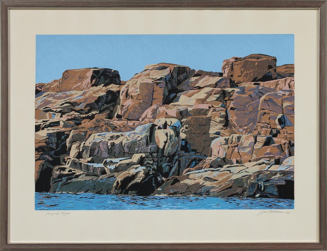 JAN FALKMAN. Serigrafi, 3 st, sign o numr.