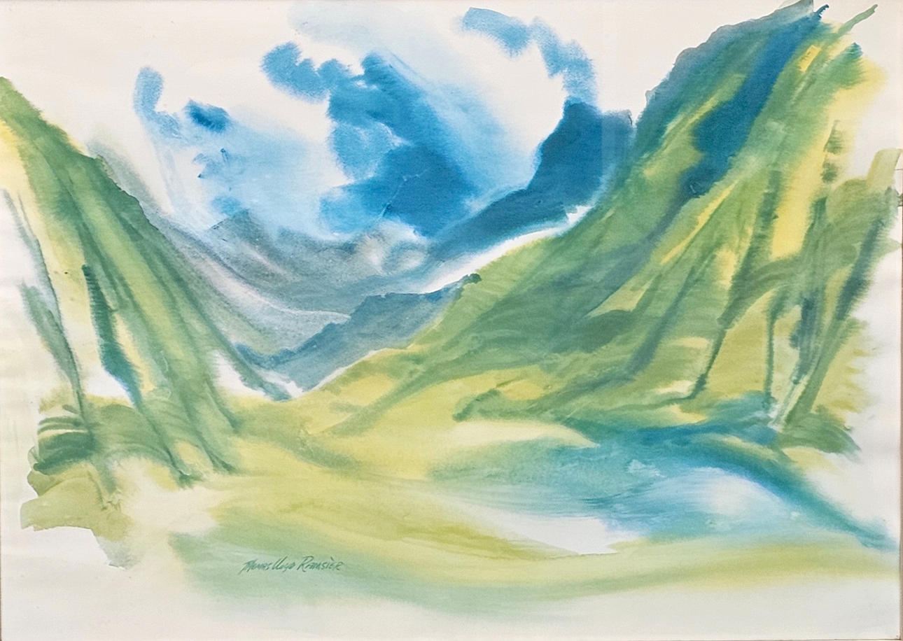 THOMAS LLOYD RAMSIÉR. ABSTRAKTION. WASSERFARBE AUF PAPIER.