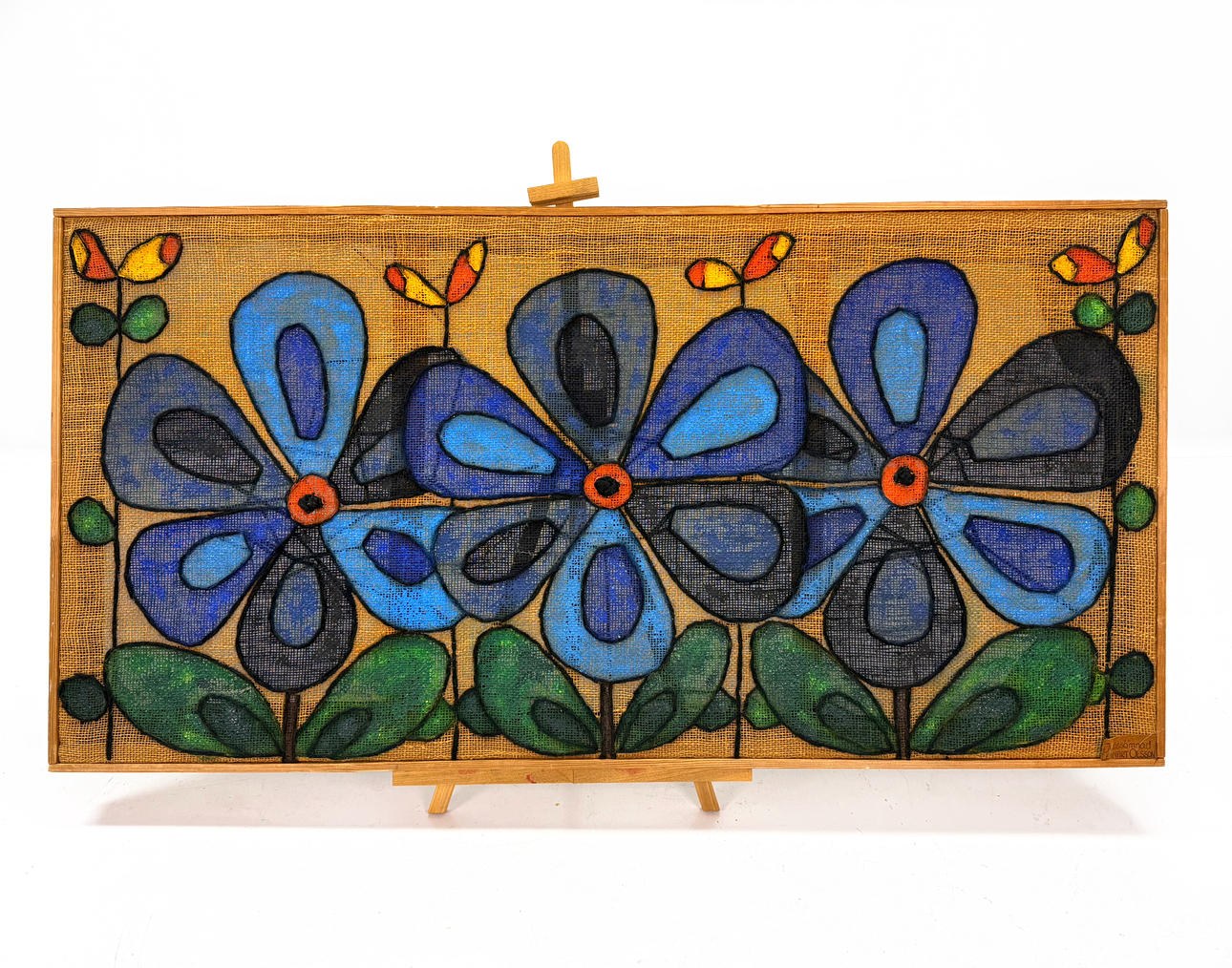 LENNART OLSSON - Jute stitching, signed.