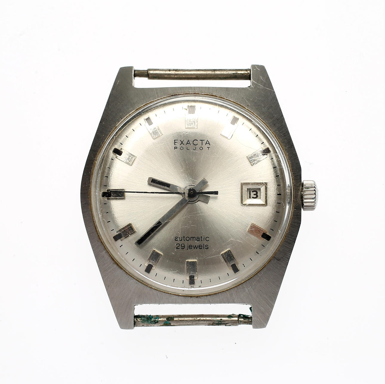 HERRARMBANDSUR, stål, Exacta Poljot, 1900-talets andra hälft.