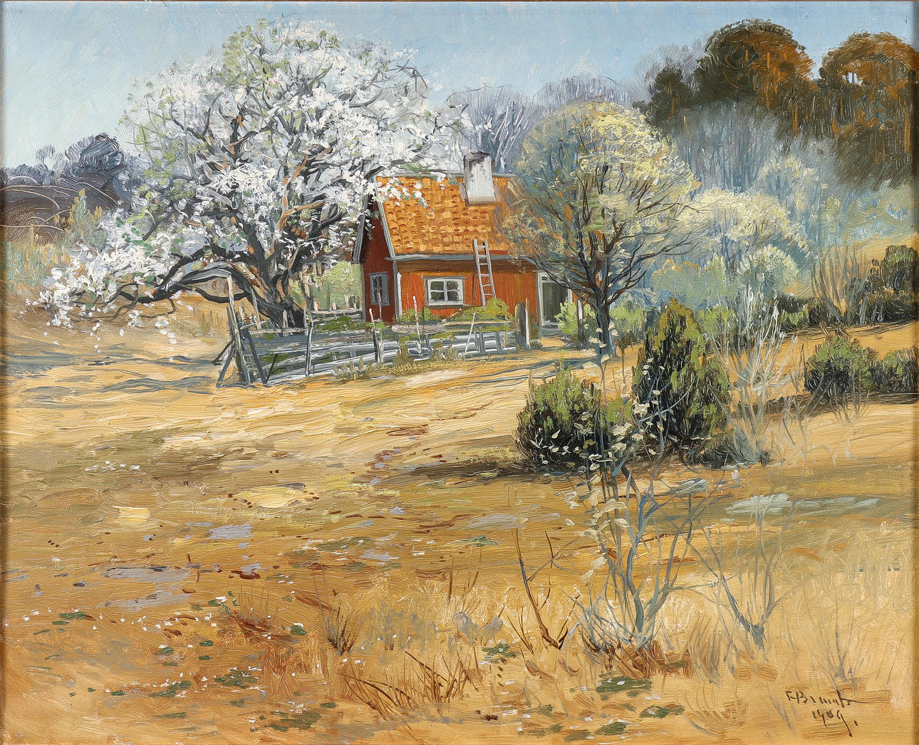 CARL BRANDT. Garden landscape.