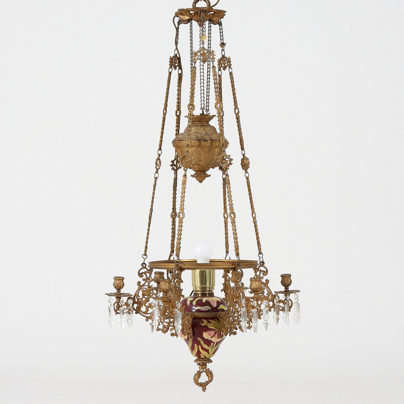 TAKFOTOGENLAMPA, elektrifierad, 18/1900-tal.