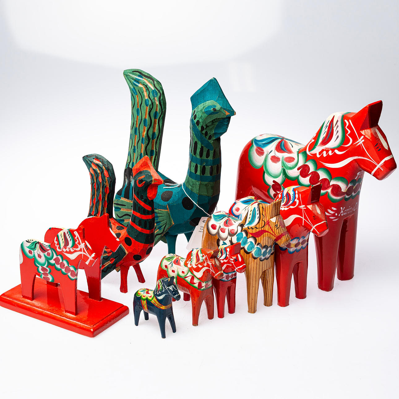 DALAHÄSTAR/TUPPAR, un lote.