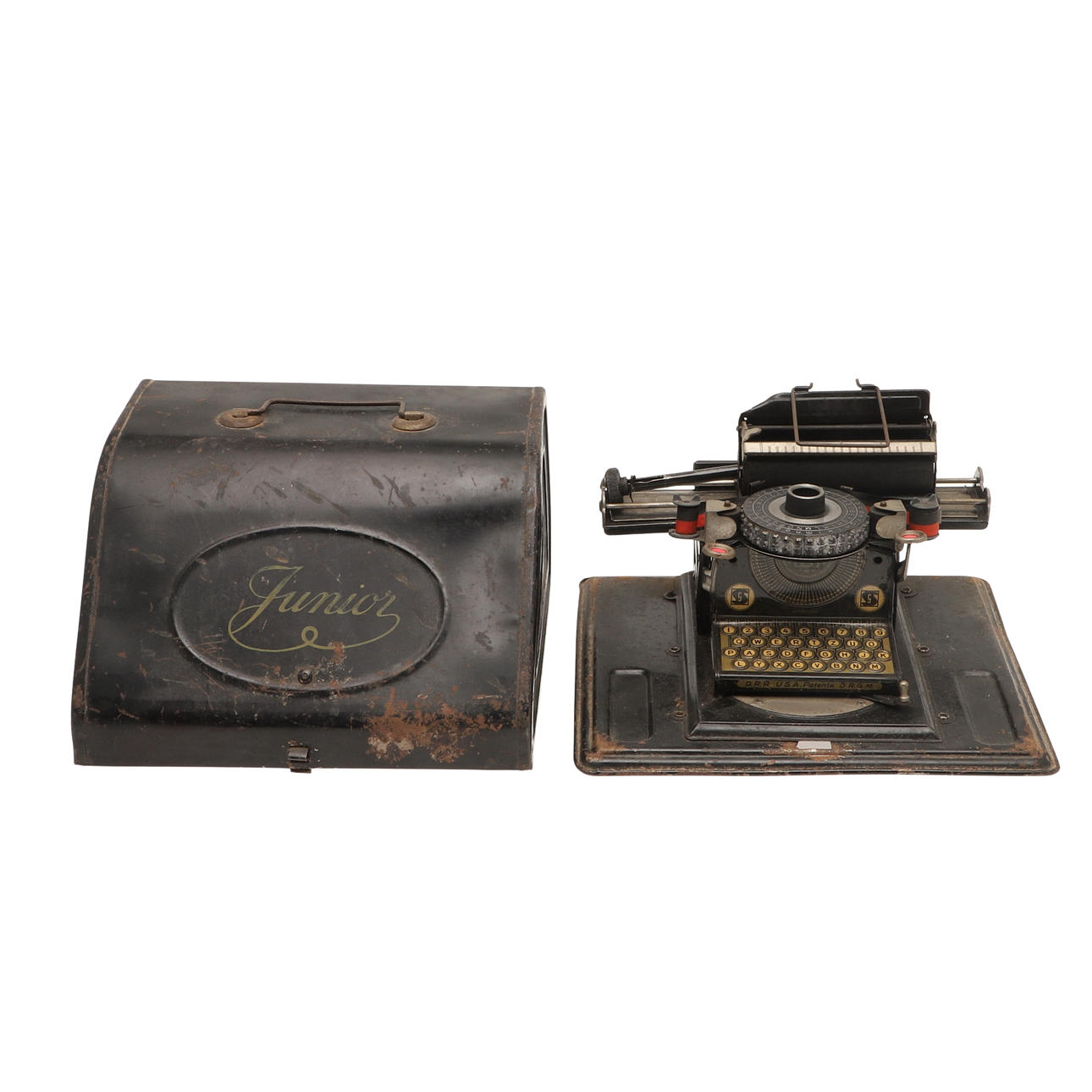 A JUNIOR TINPLATE MODEL TYPEWRITER.