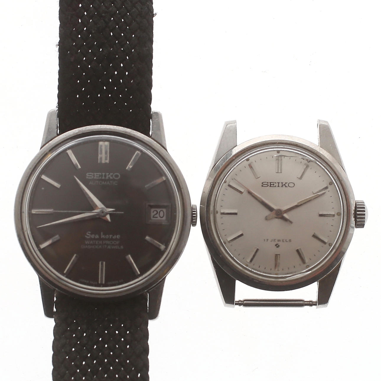 ARMBANDSUR, 2 st, Seiko, 1900-talets andra hälft.