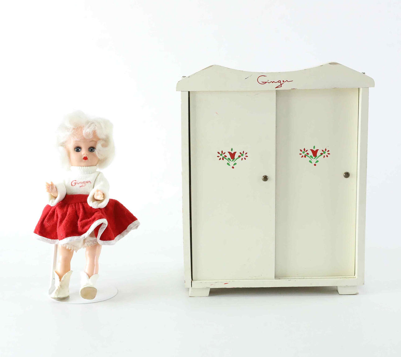 GINGER. Dukke og garderobe, 1950'erne.