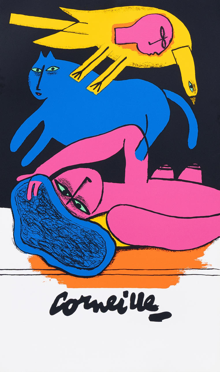 BEVERLOO CORNEILLE. Poster, “Corneille”, screen print, unsigned.