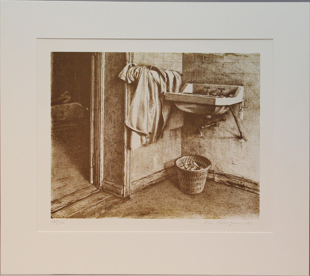 OLA BILLGREN. Komposition. Litografi. Signerad Ola Billgren -73. 161/330.