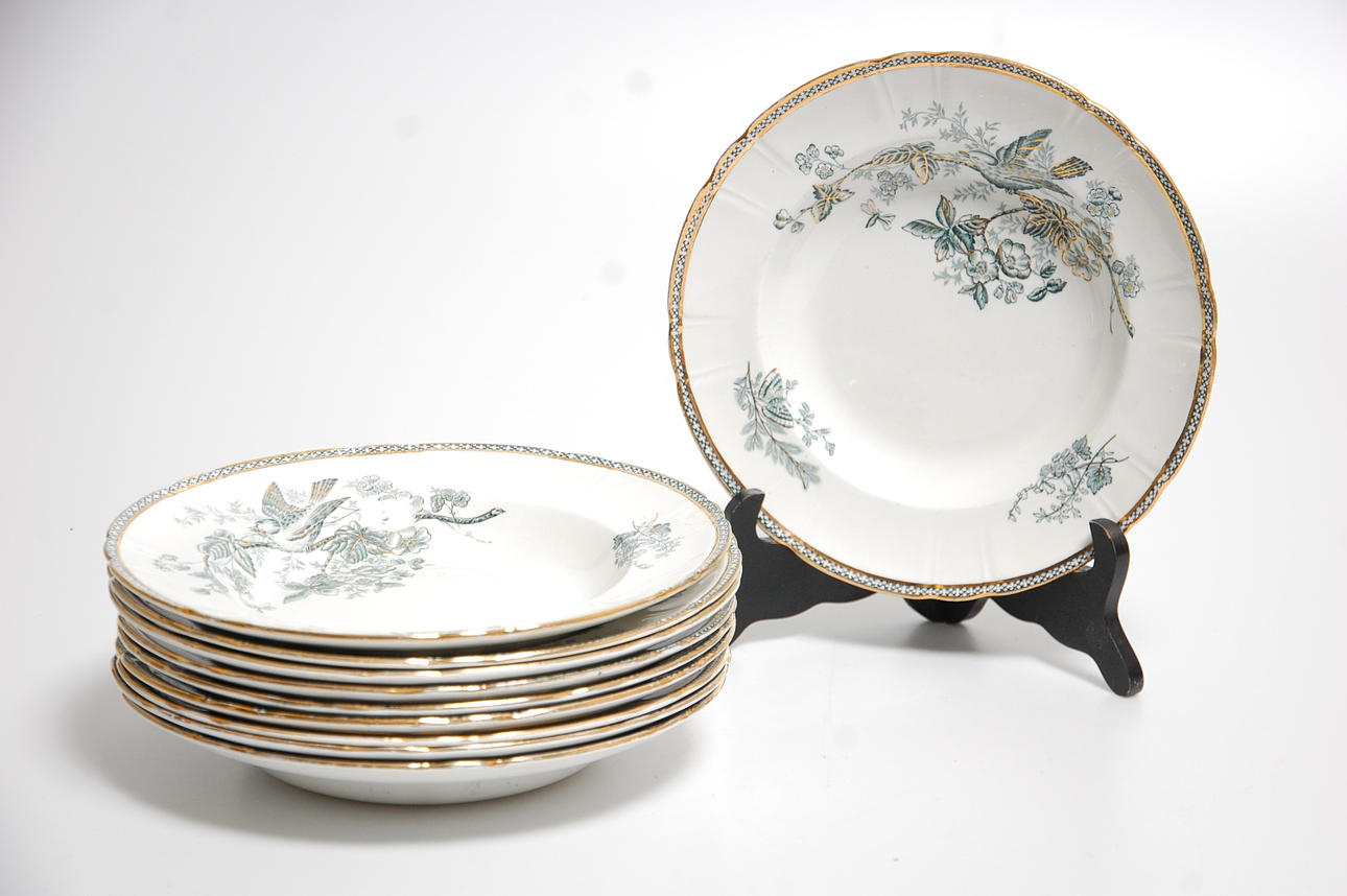 DJUPA TALLRIKAR, 10 st " Wexiöguld " Gustavsberg.