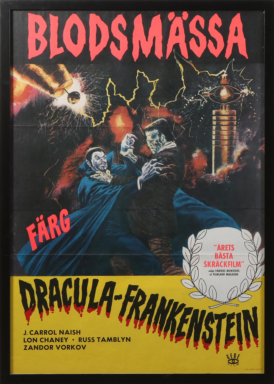 BLODSMÄSSA, BIOAFFISCH. Tryckeri AB Småland, Jönköping 1972.