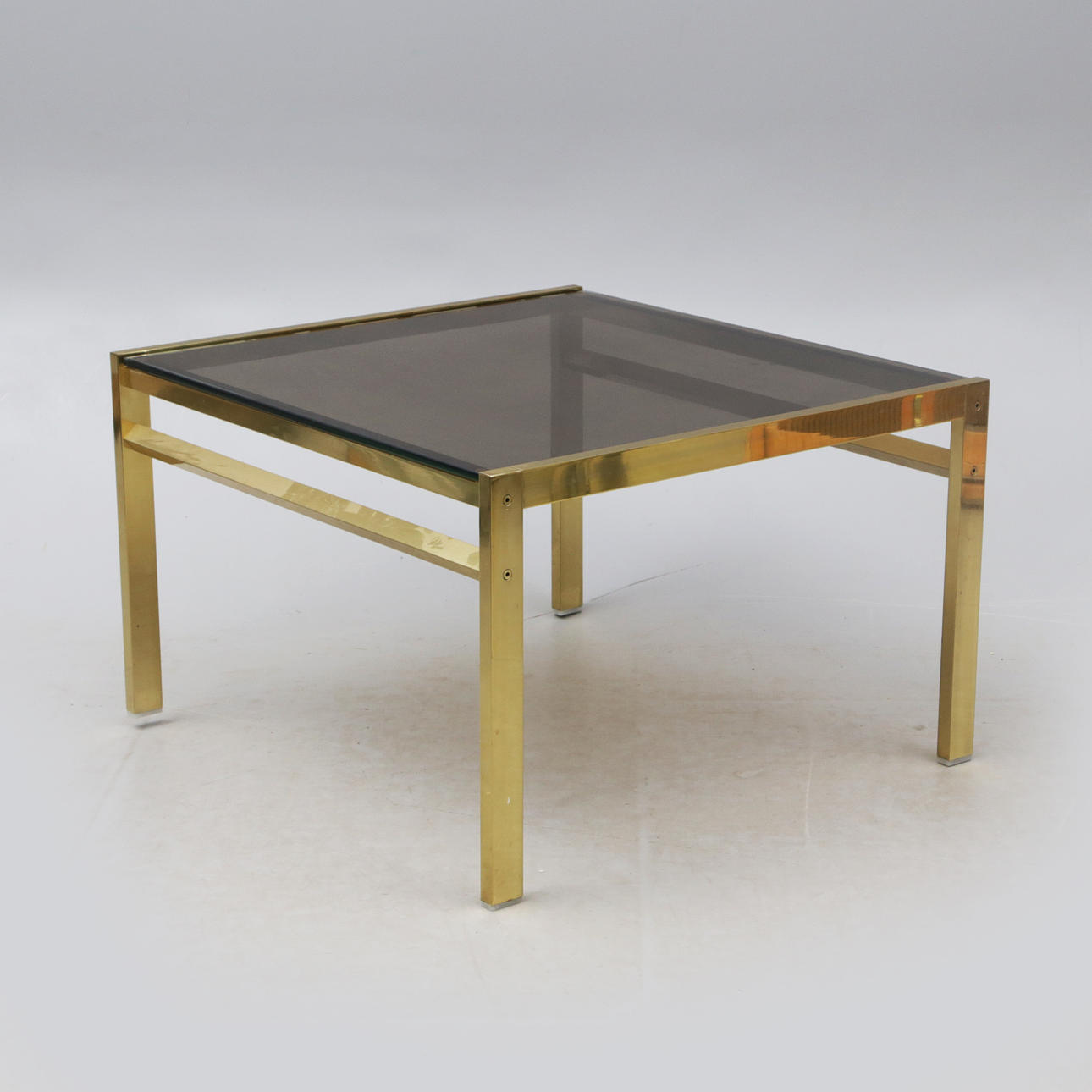 COFFEE TABLE, glass/metal.