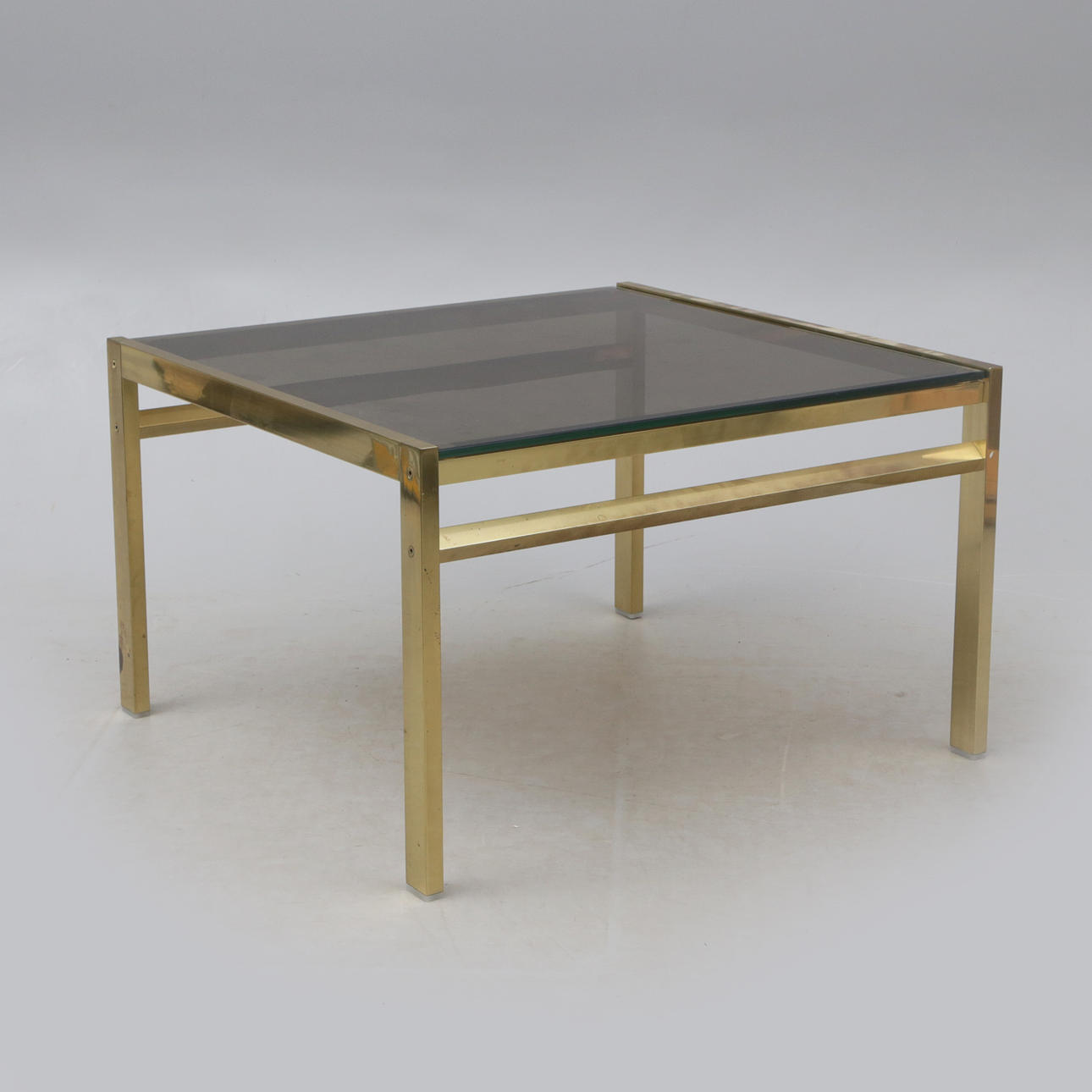 COFFEE TABLE, glass/metal.