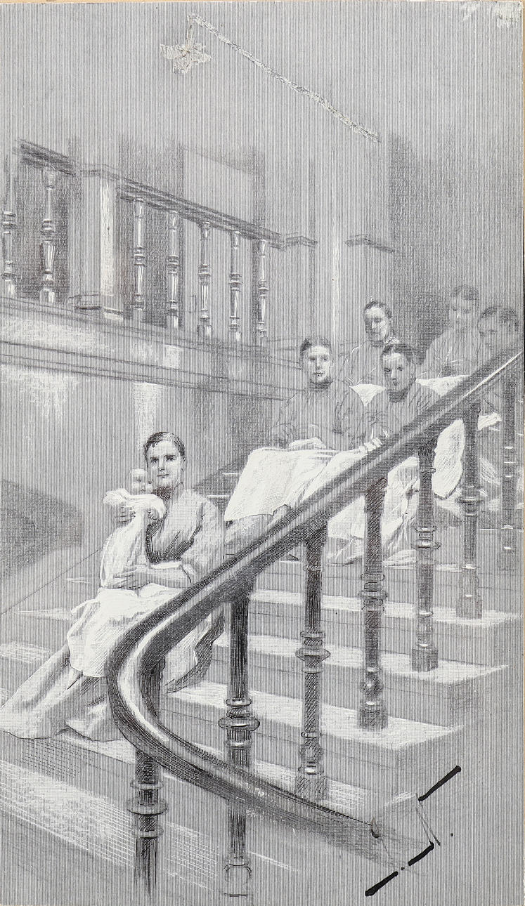 JENNY NYSTRÖM. Barnmorskorna i trappen.