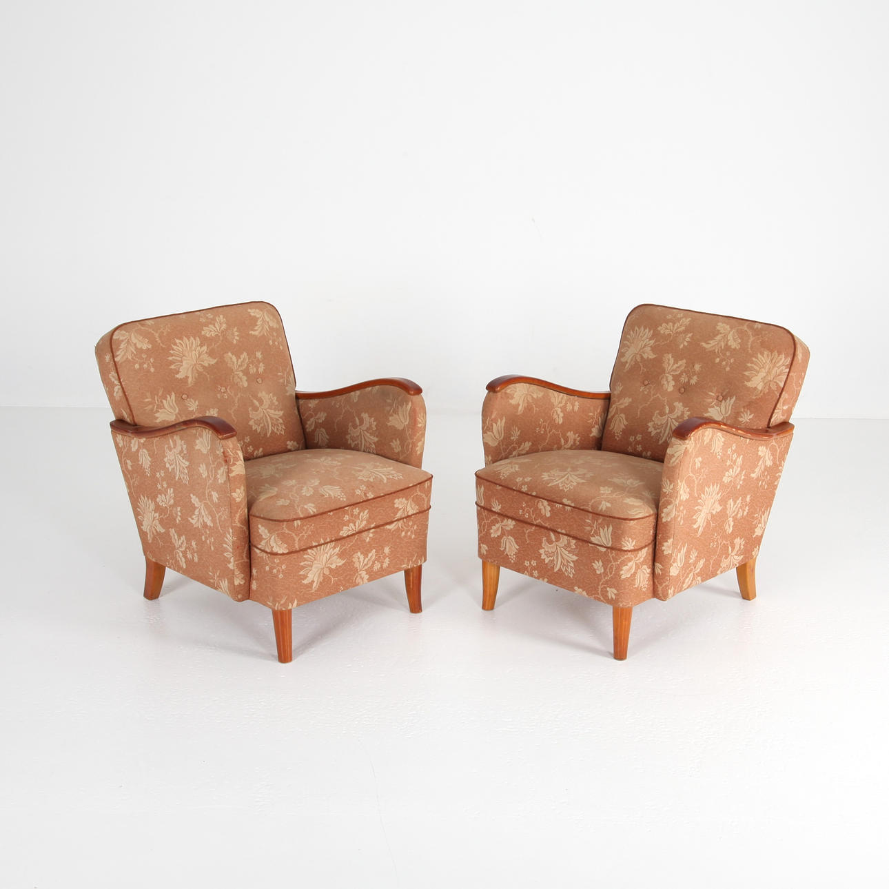 FÅTÖLJER, 1 par, Sverige, 1930/40-tal.