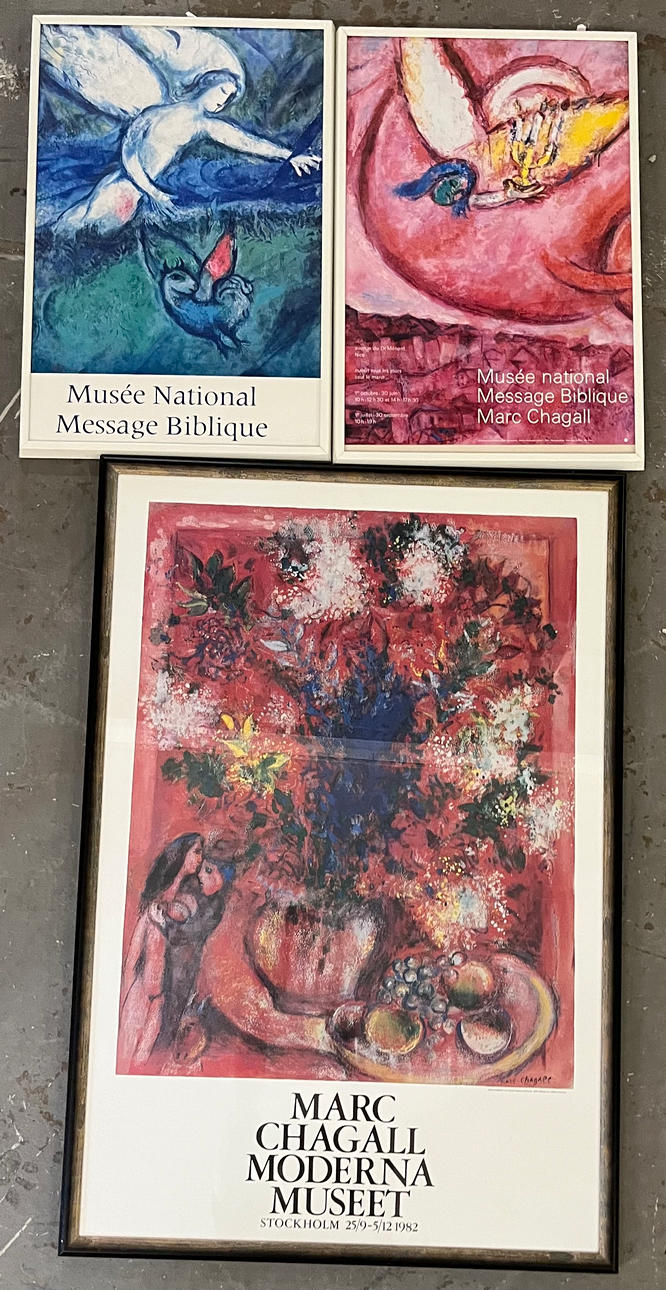 UDSTILLINGSPLAKATER, tryk, 3, af Marc Chagall.