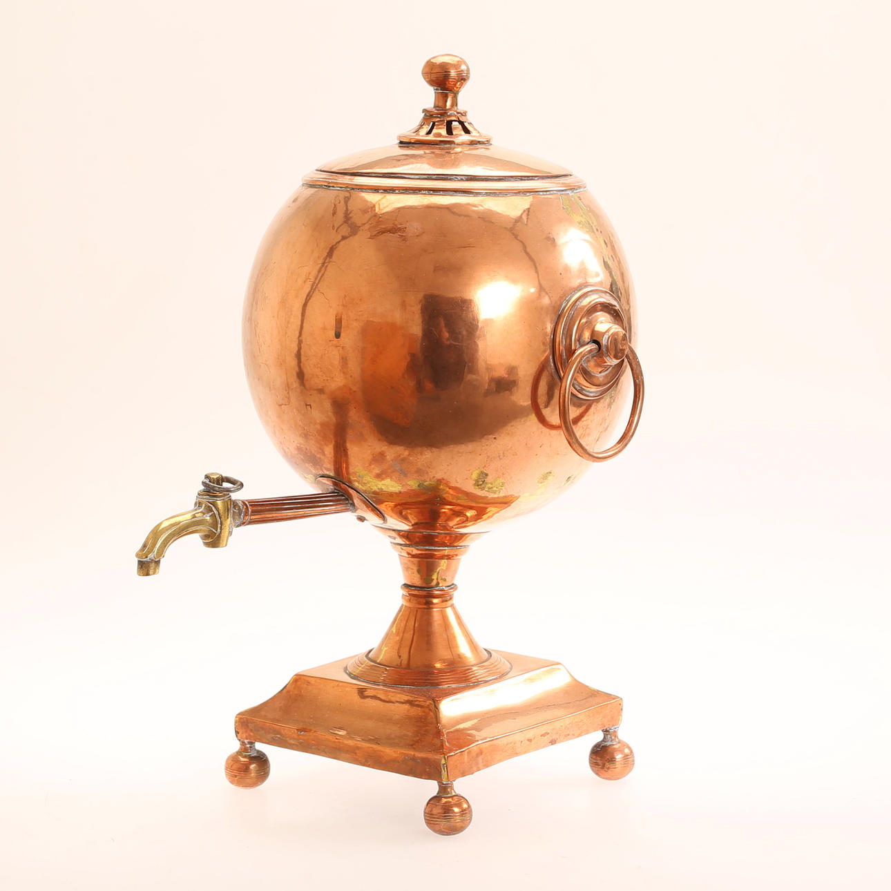SAMOVAR, koppar, 1800-tal.