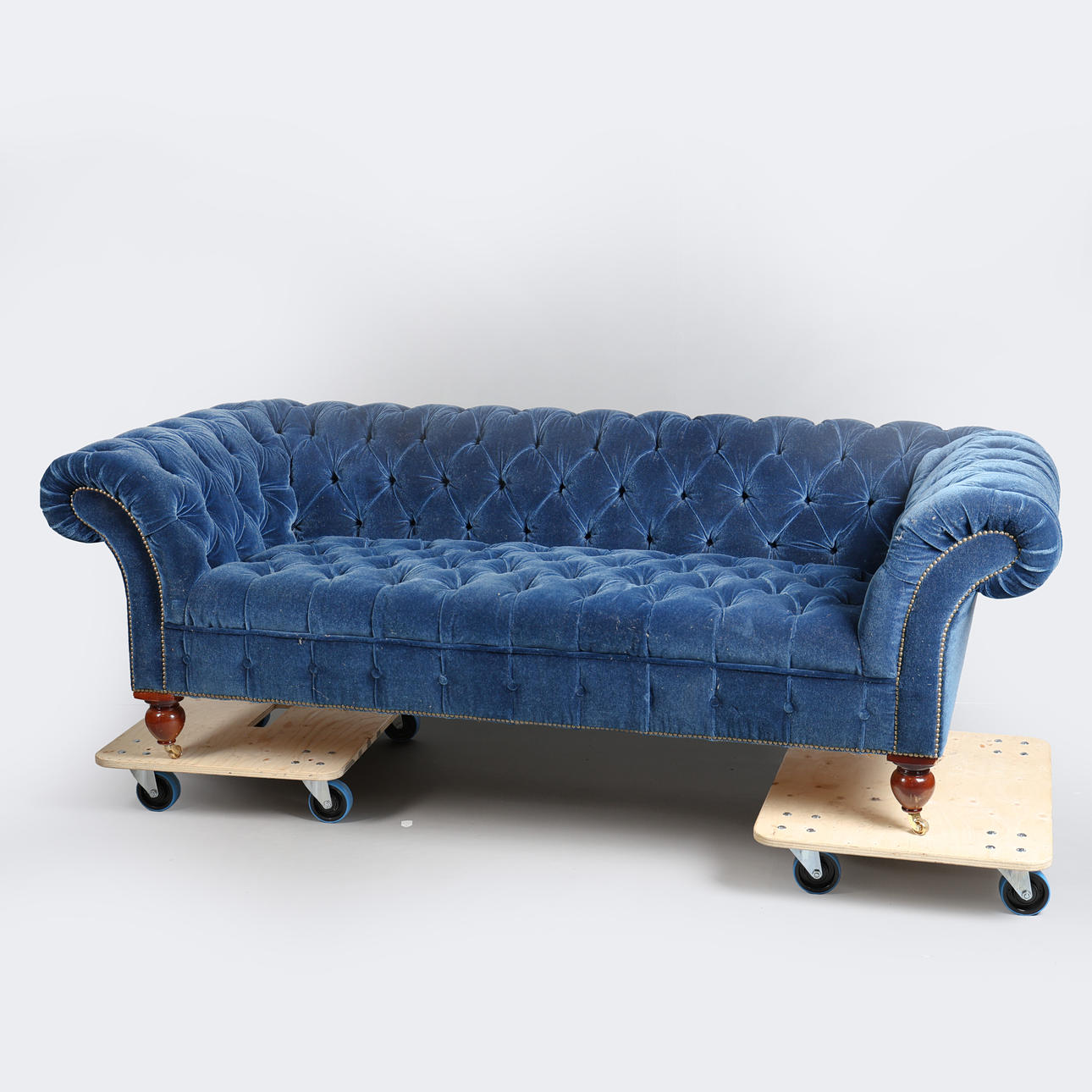 A RALPH LAUREN CHESTERFIELD SOFA.