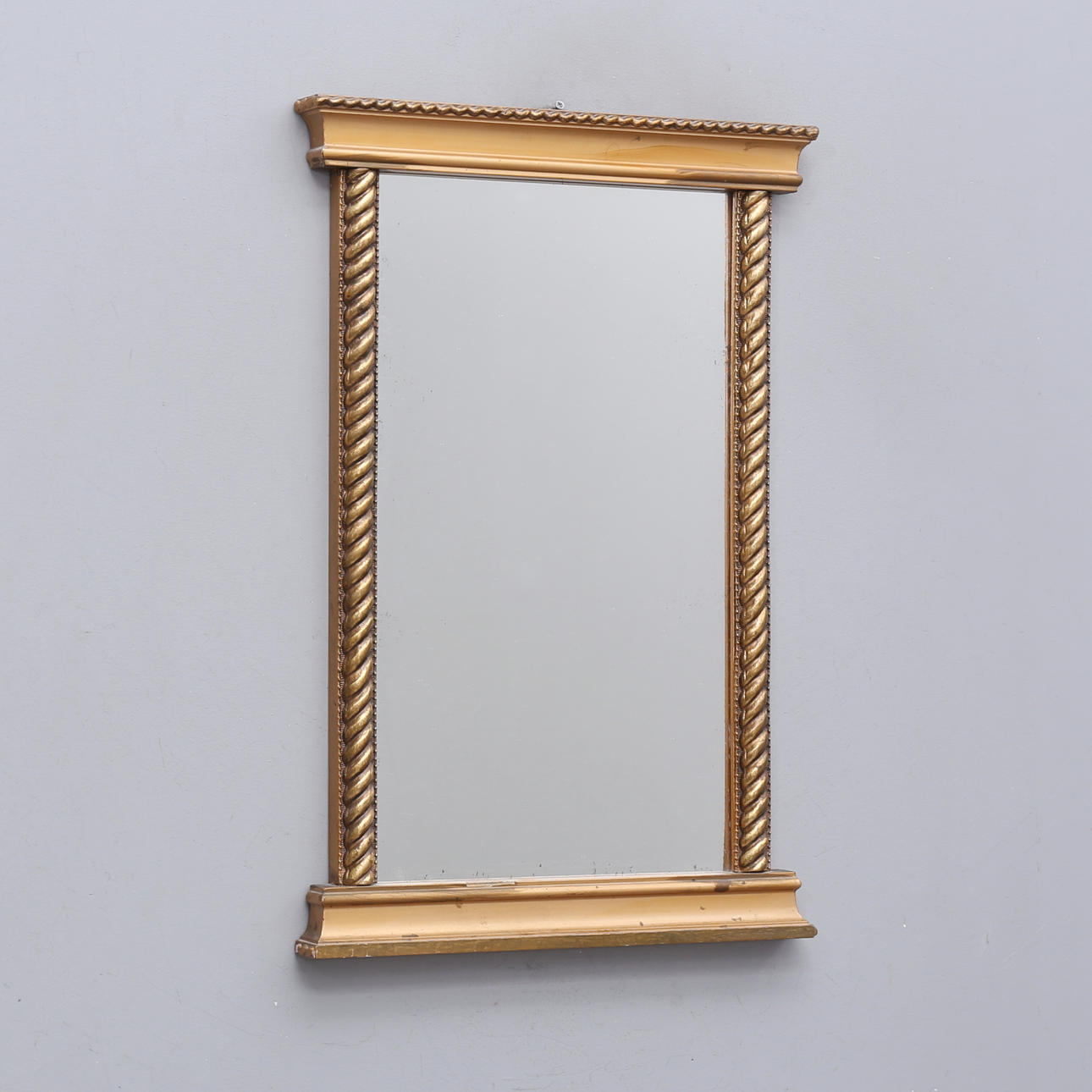 A 20th century bronze mirror.