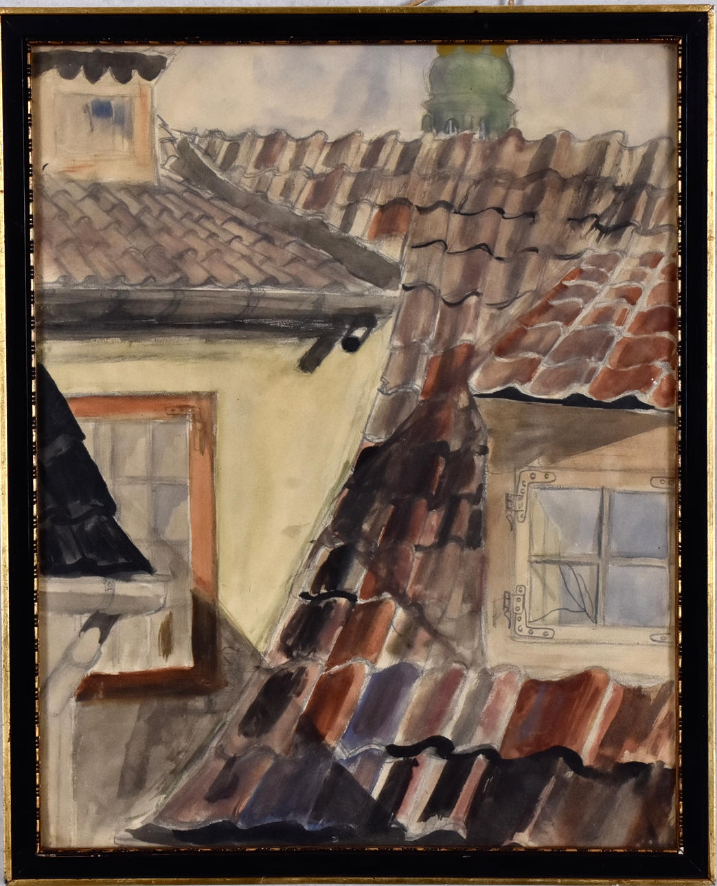 OKÄND KONSTNÄR. Watercolor.