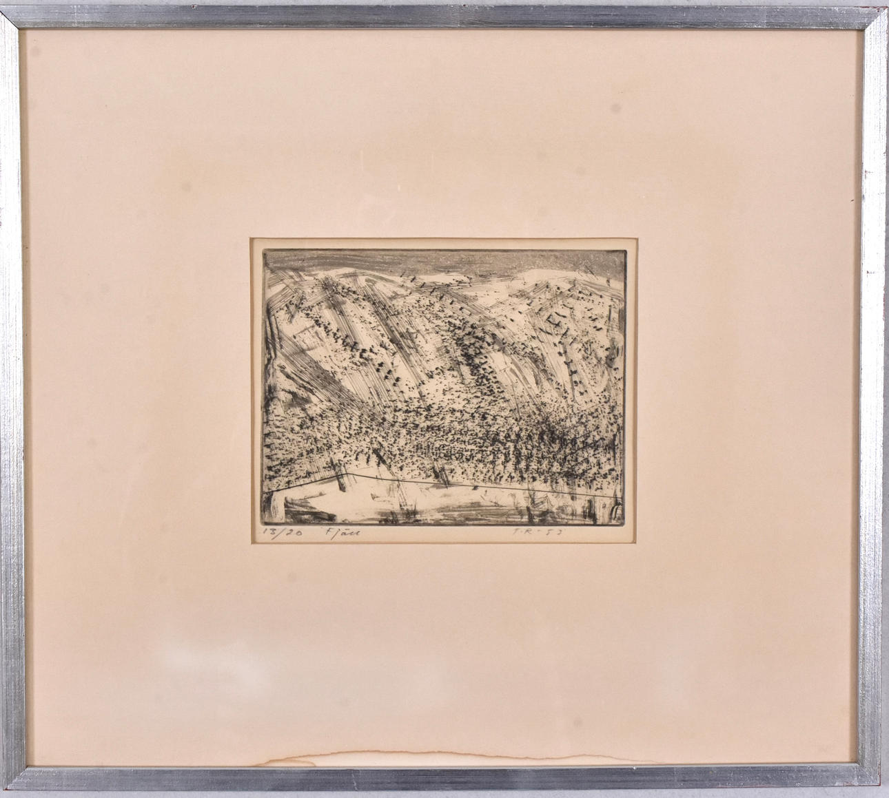 TORSTEN RENQVIST. Etching.