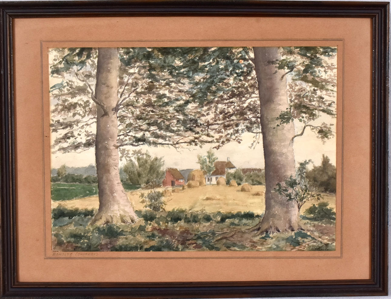 OIDENTIFIERAD KONSTNÄR. Watercolor.