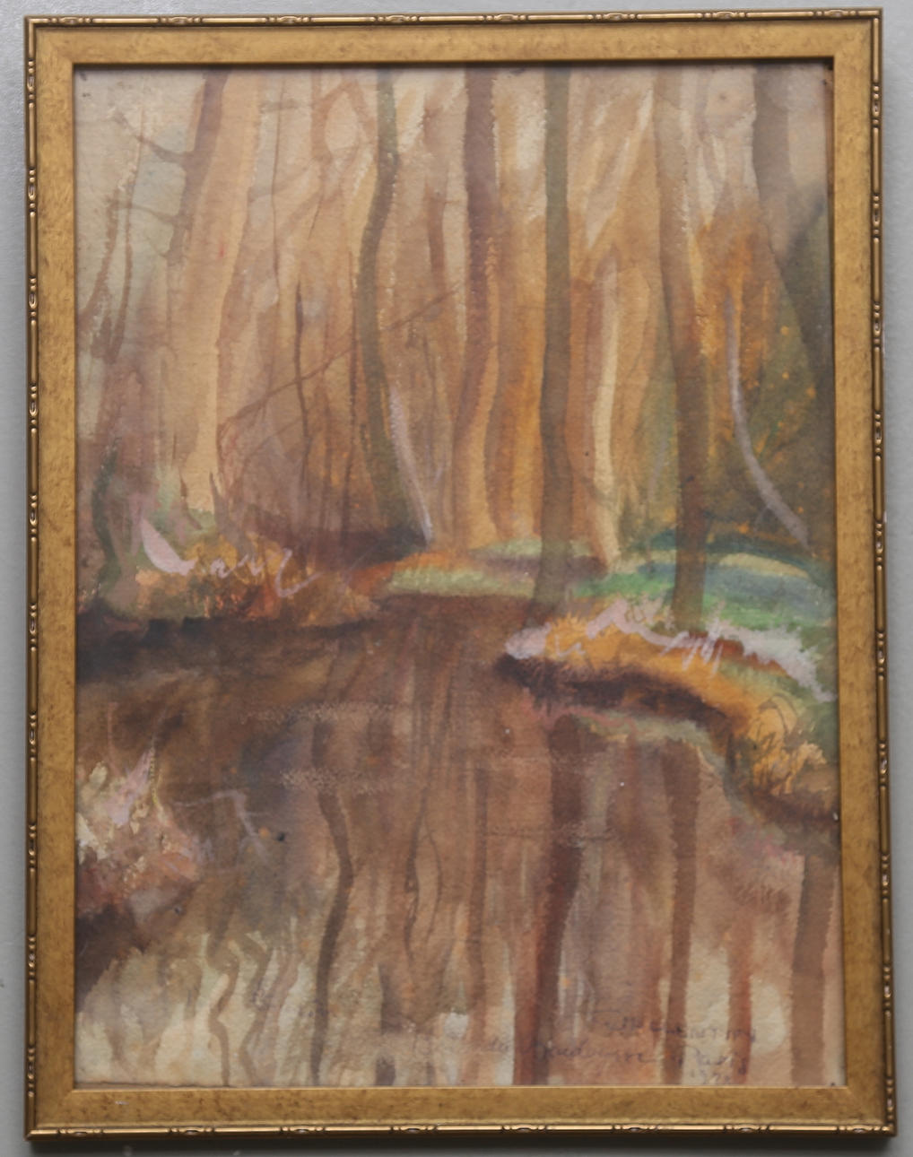 GUNNAR WALLENTIN. TILLSKRIVEN. Akvarell, signerad Wallentin.