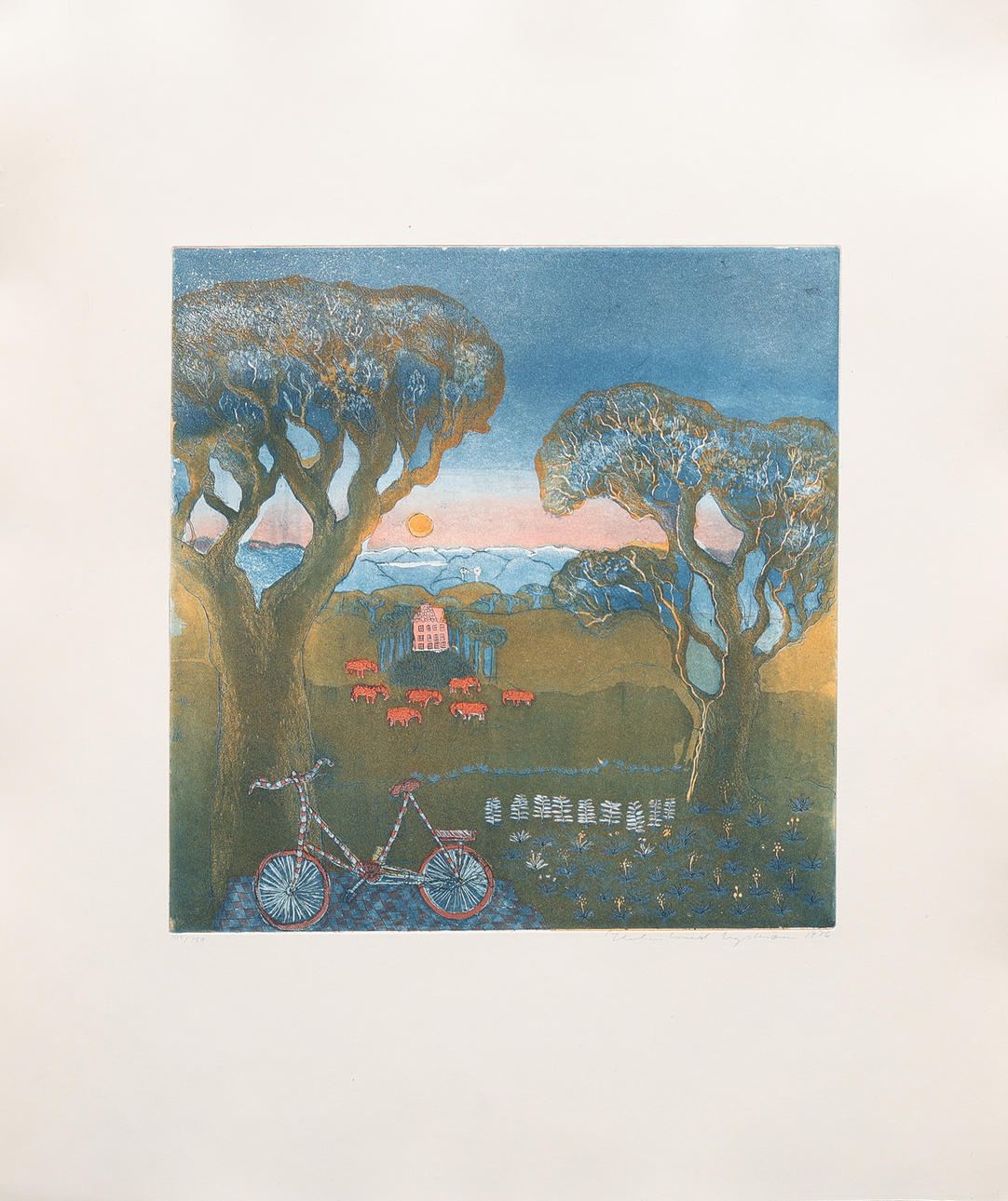 HELMTRUD NYSTRÖM. ETCHING, SIGNED, NUMBERED 104/150 AND DATED 1976.