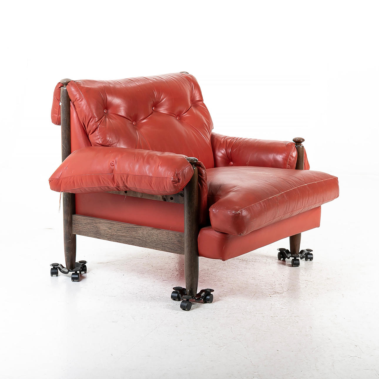 LEDERSESSEL, 1970/80ER.