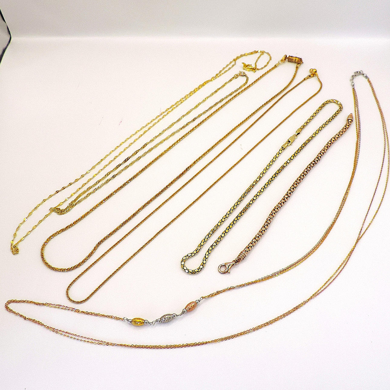 SCHMUCK MIT GOLD AUF STERLINGSILBER 7 ARTIKEL.