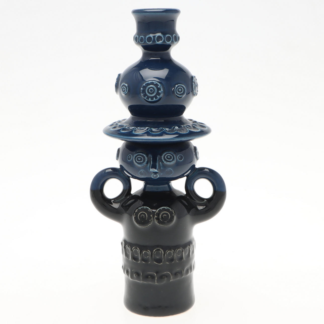 BJÖRN WIINBLAD. A ceramic candlestick, Rosenthal, Germany.