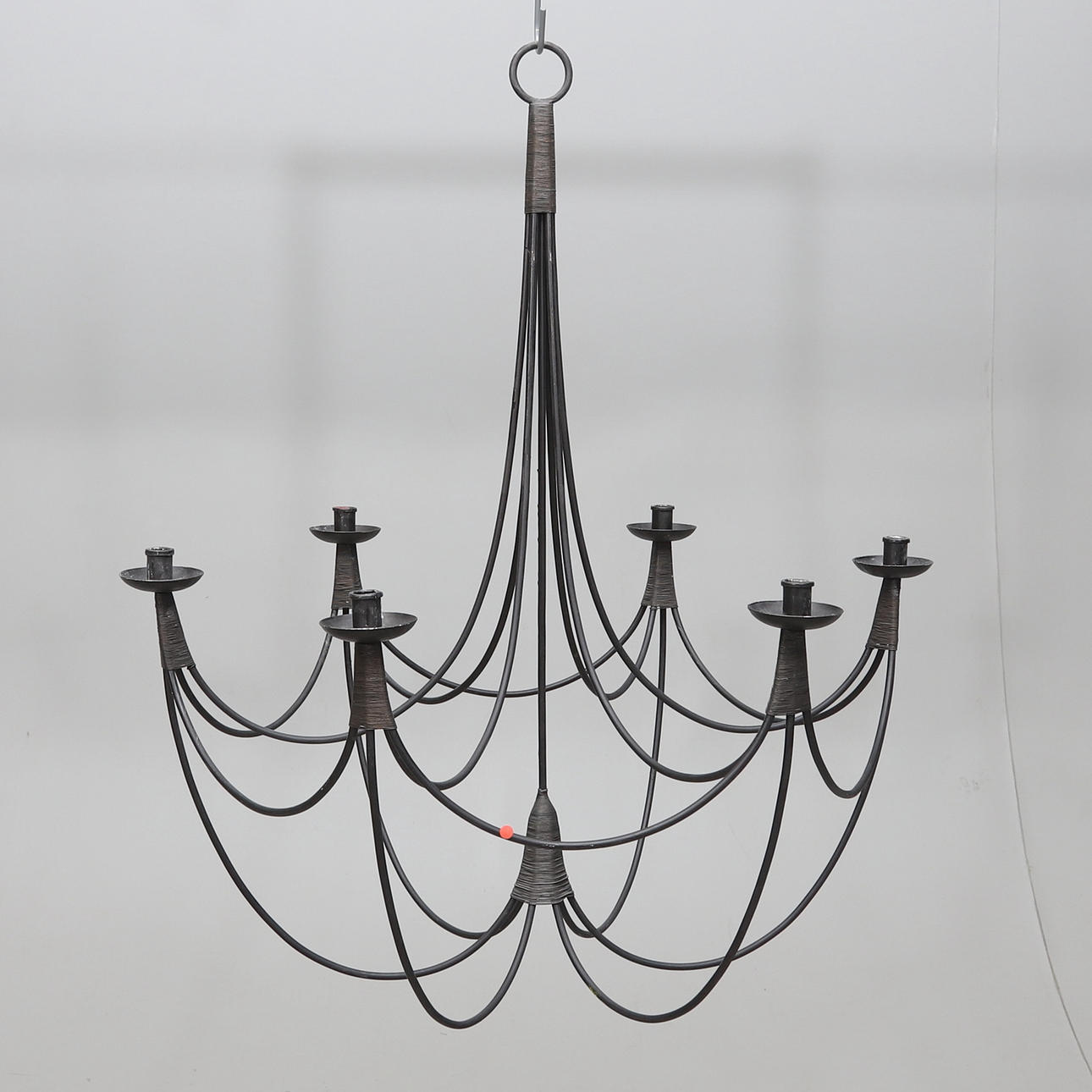 CHANDELIER, wrought, contemporary.