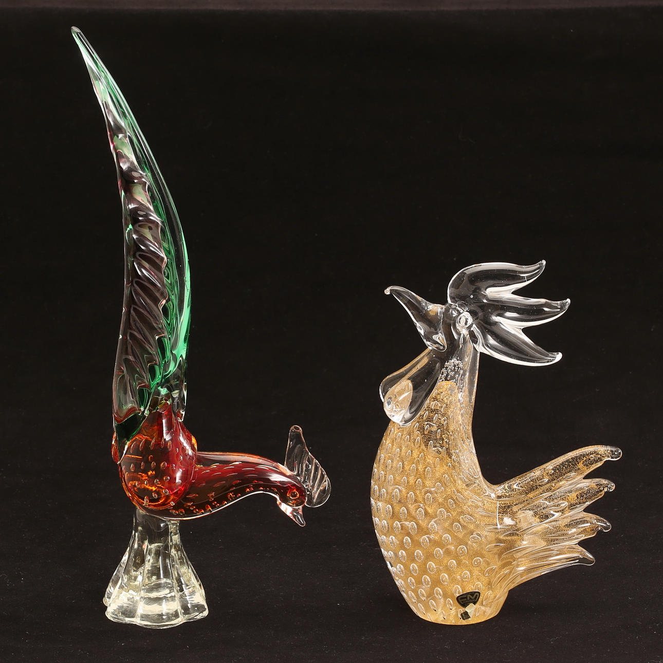 Lasihahmot, linnut, 1900-luku.