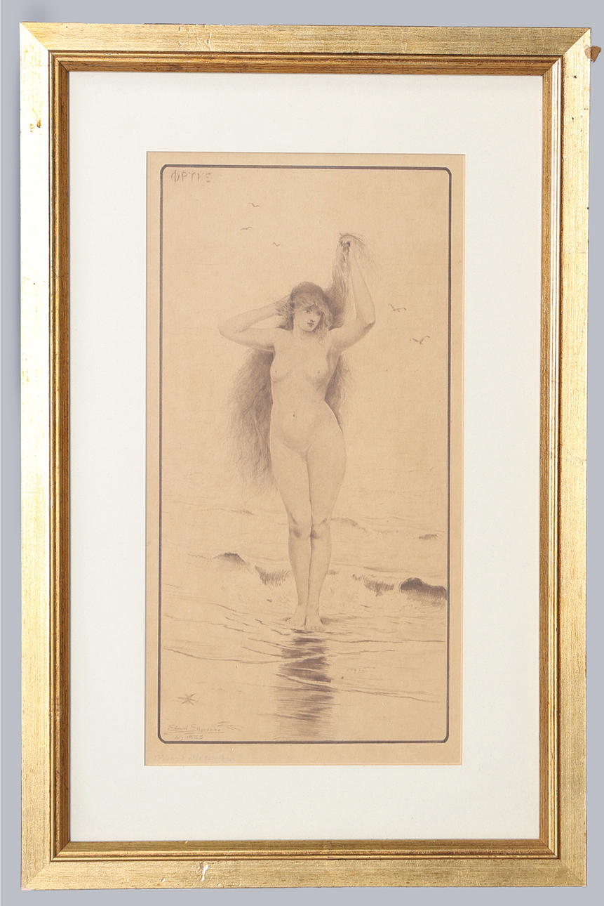 EDWARD SLOCOMBE (BRITISK, 1850-1915) „FRYNΗ (PHRYNE)“.