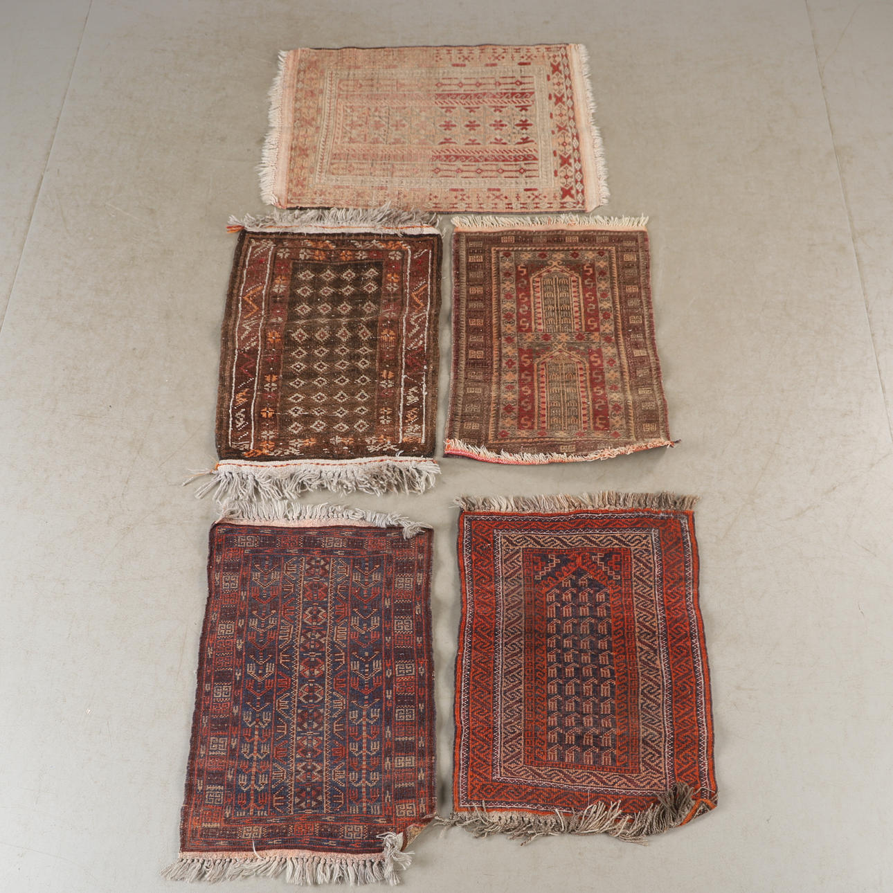 RUGS, 5 pieces, oriental.