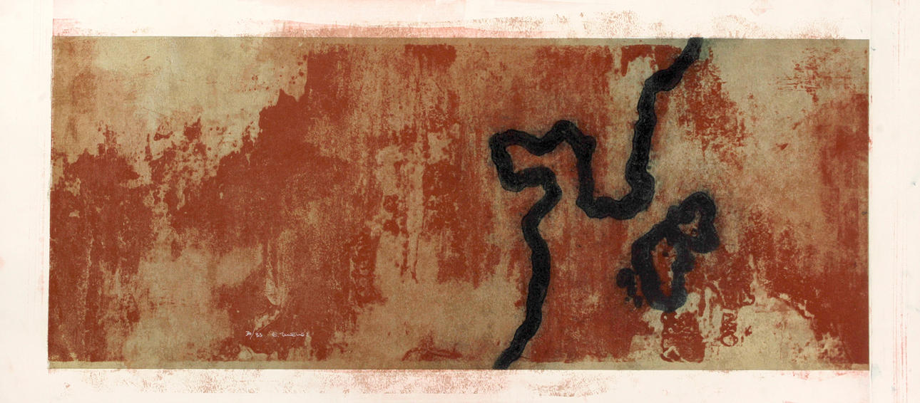 ELENA JIMÉNEZ MORENO (1965). “SEAS OF THE WEST”, SERIGRAPH ON PAPER, SIGNED “E. JIMENEZ” AND NUMBERED 79/99.
