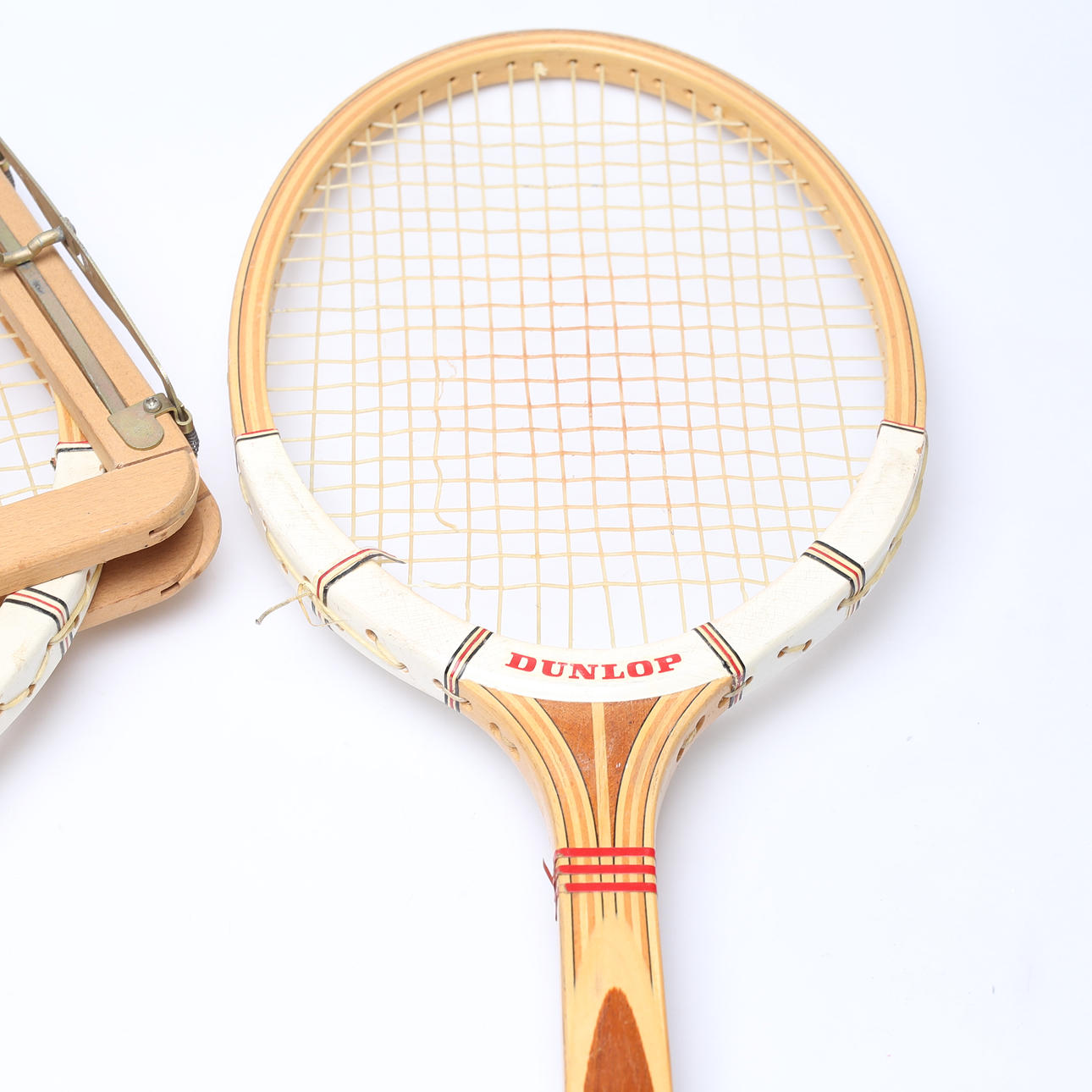 Raquette De Tennis En Bois Vintage DUNLOP MAXPLY - SUPER Palabra Gancho