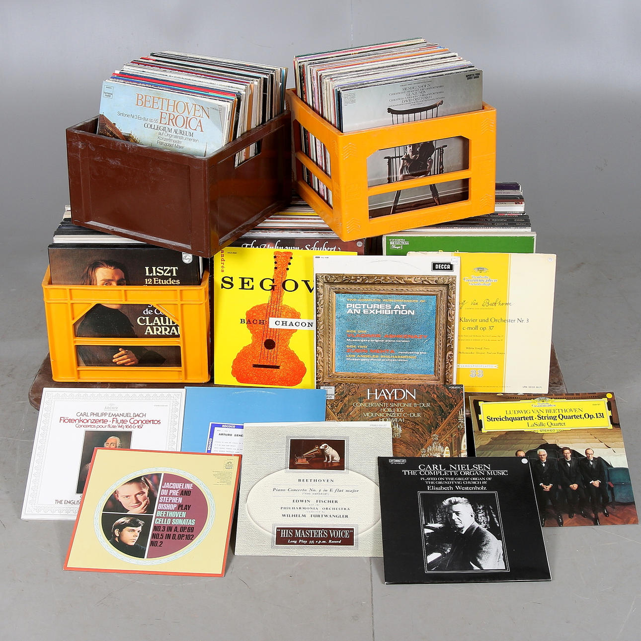 PARTI VINYLSKIVOR, klassisk musik. 1900-talets hälft.
