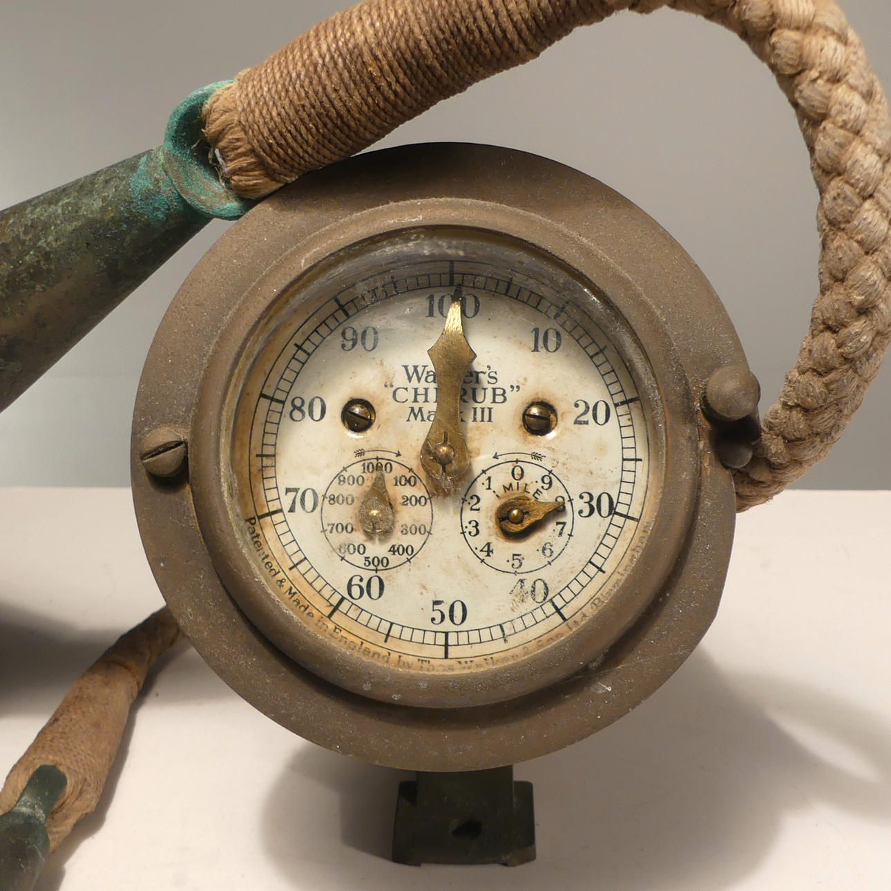 Trailer log, brass, Walker's “Cherub” Mark III.