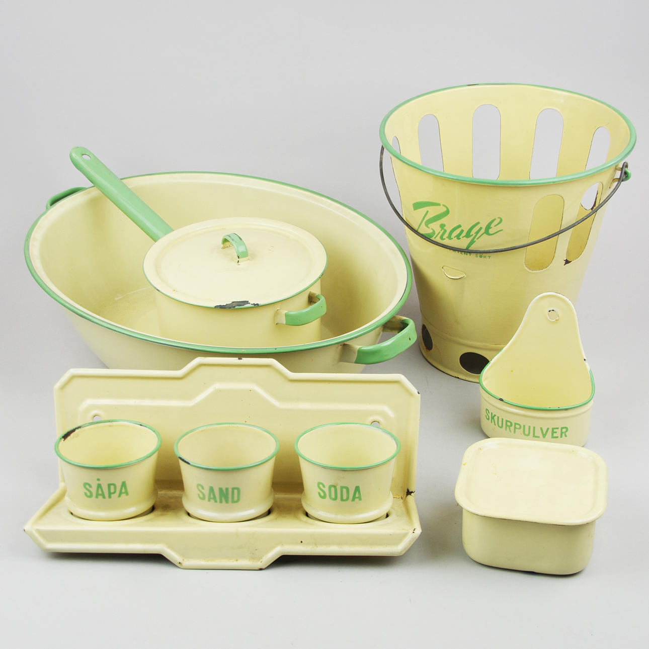 HINK, BALJA MM, emaljerade, Kockums.