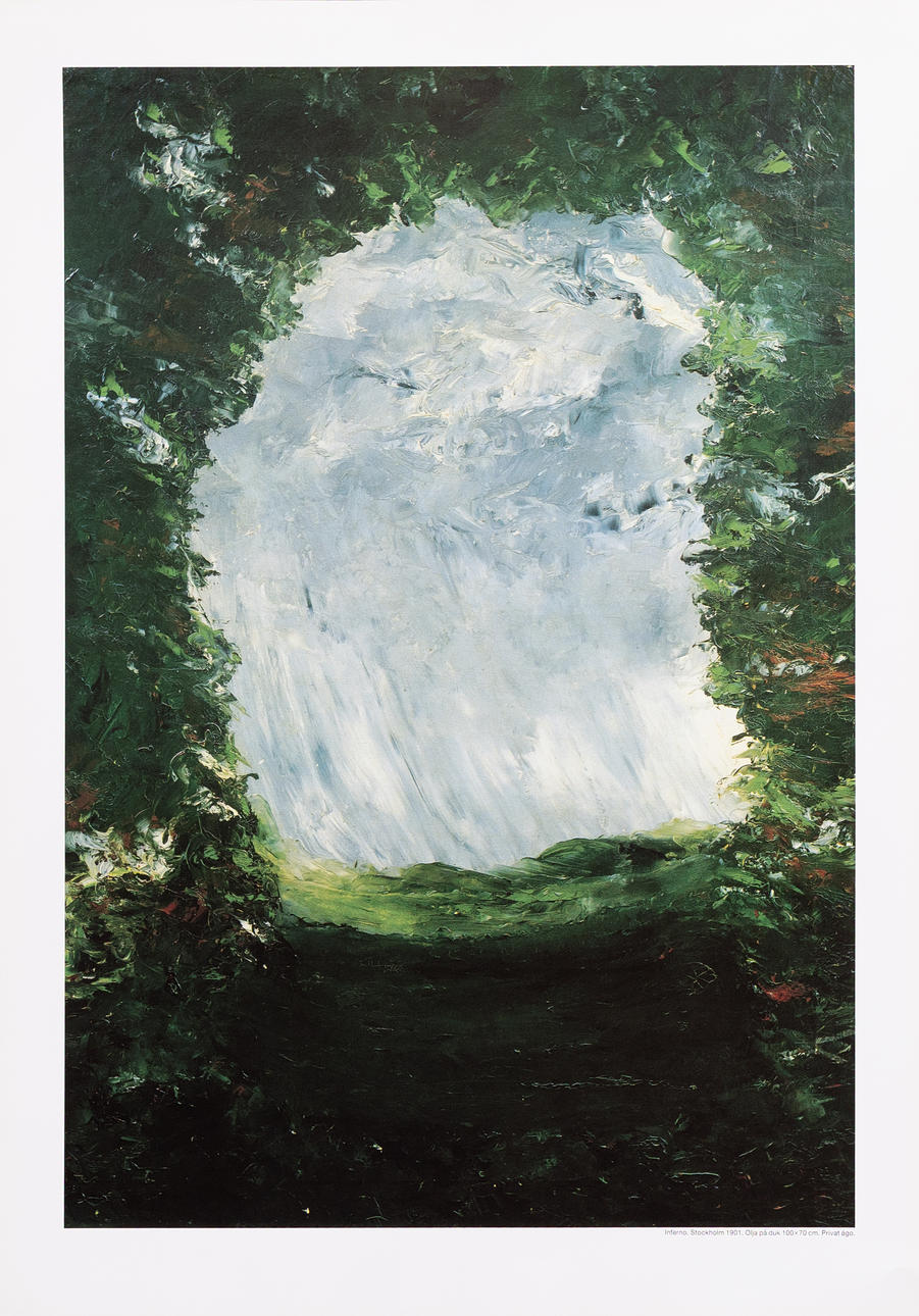 EXHIBITION POSTER, screen print, August Strindberg, Malmö Konsthall.